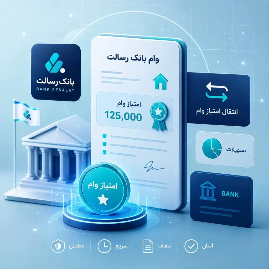 فروش امتیاز وام بانک رسالت